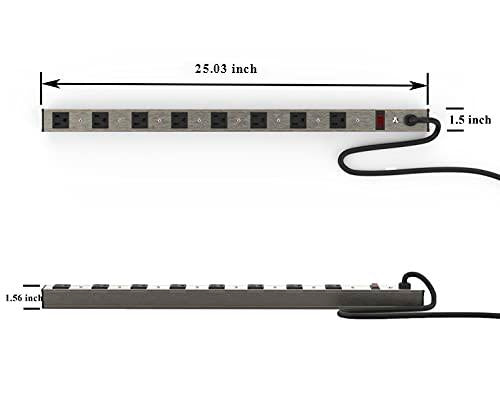 8 Outlets Metal Socket Power Strip