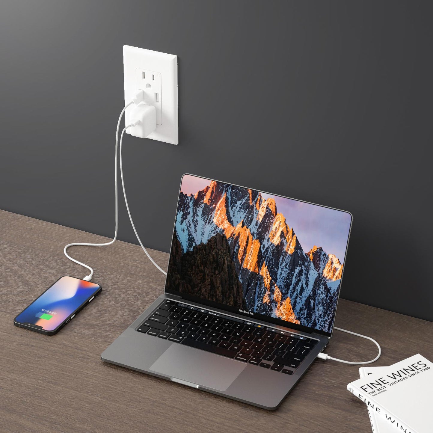 Outlet with USB Wall Charger 4 Pack