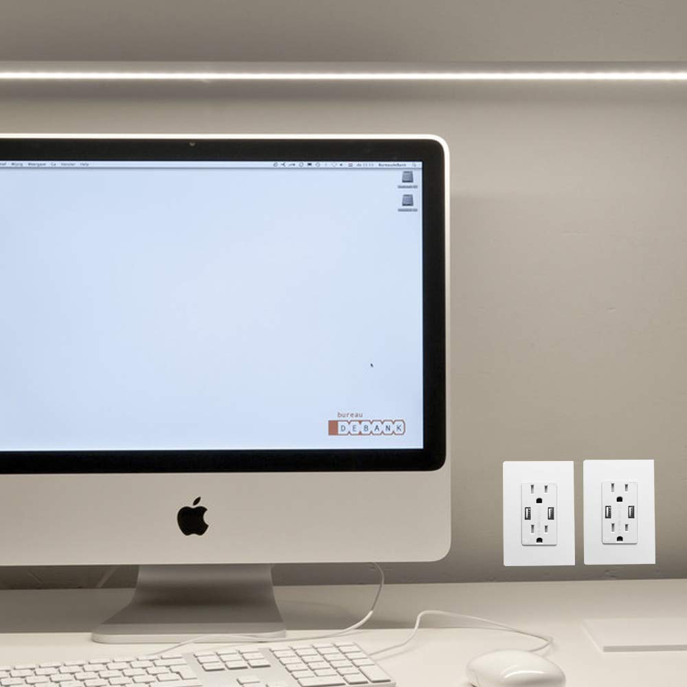 Wall Charger with USB 2Pack