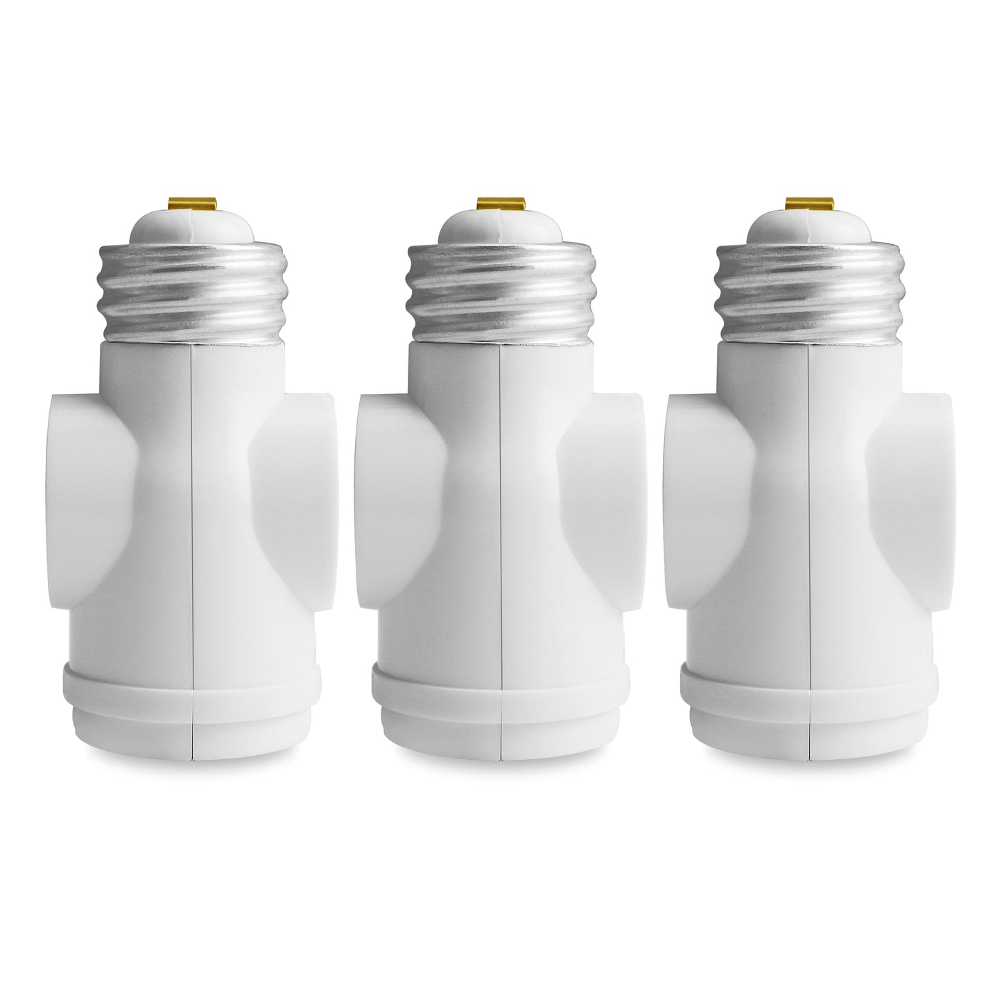 2 Outlet Light Socket 3 Pack