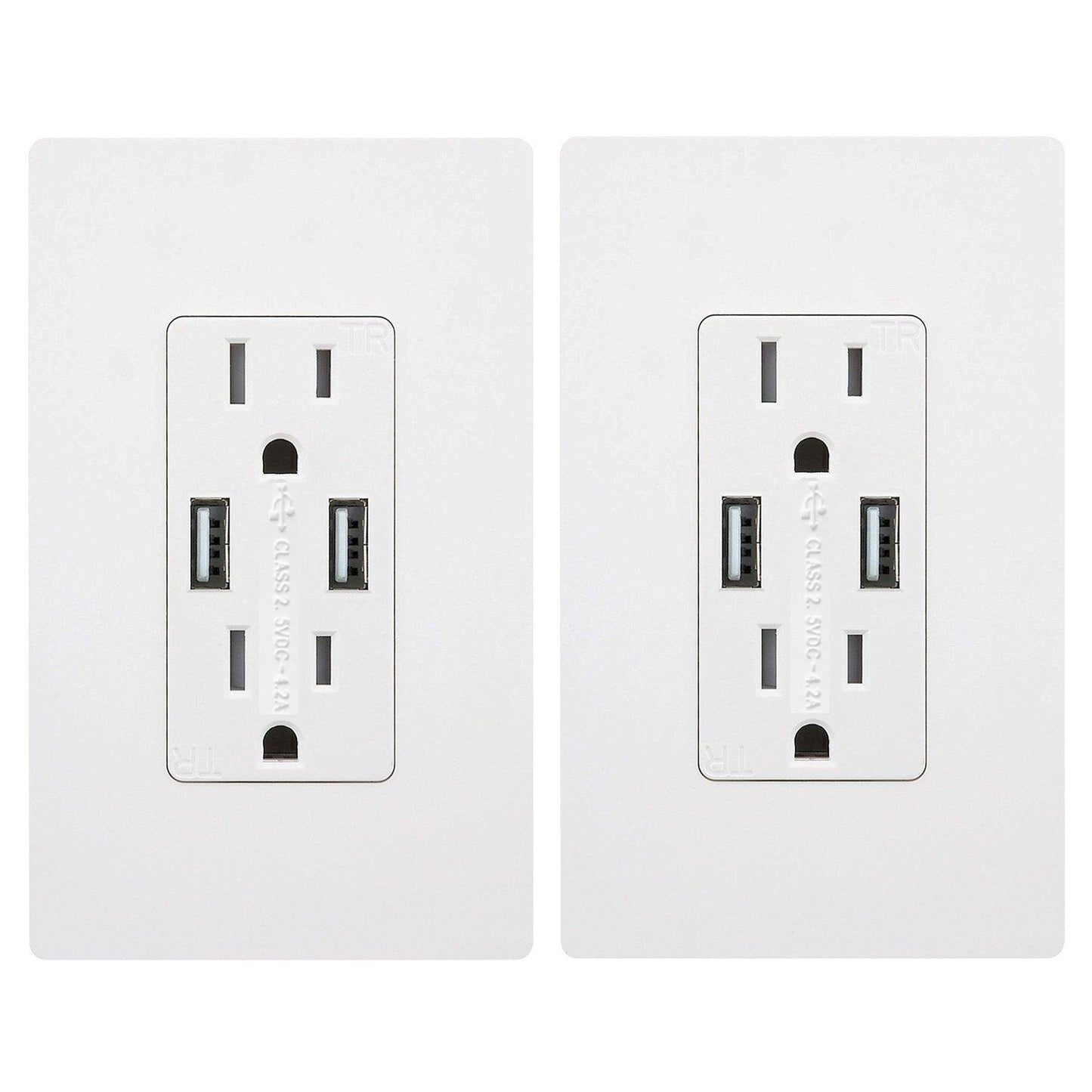 Wall Charger with USB 2Pack