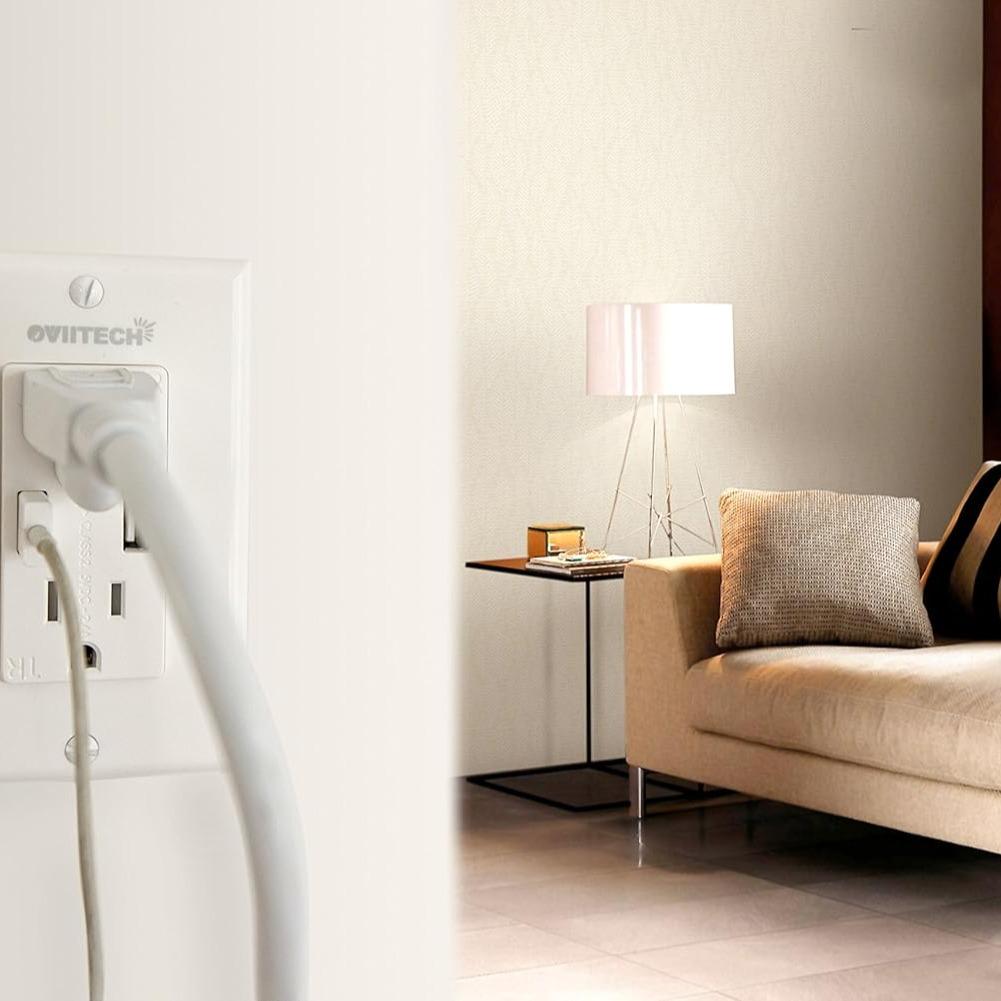 2 Pack Wall Mount Charger USB Outlet