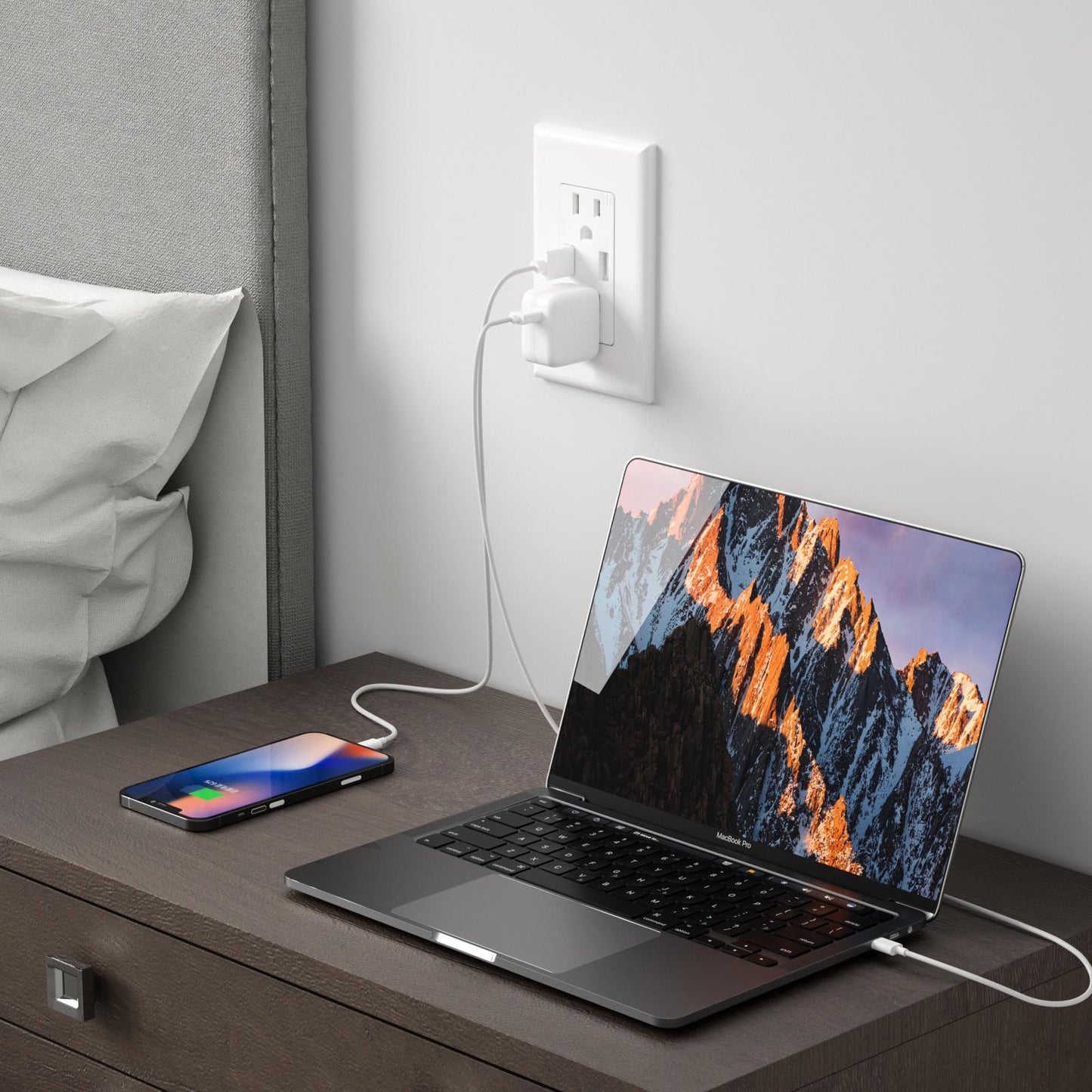 Outlet with USB Wall Charger 4 Pack