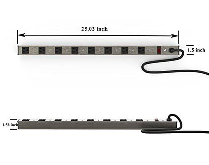 8 Outlets Metal Socket Power Strip