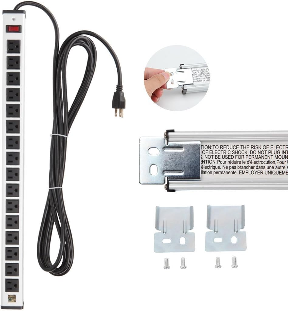 20 Outlet Metal Socket Power