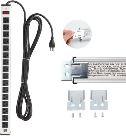 20 Outlet Metal Socket Power