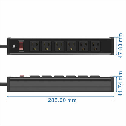 6 Outlets Metal Socket