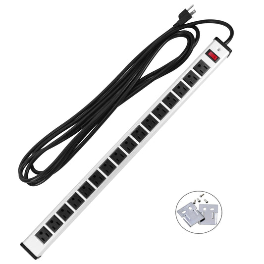 16 Outlets Metal Power Strip
