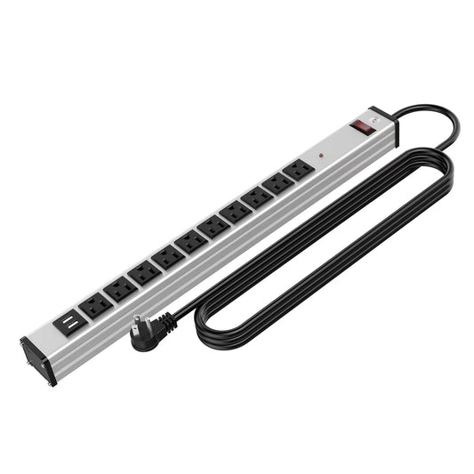 10 Outlet Metal Socket with USB port
