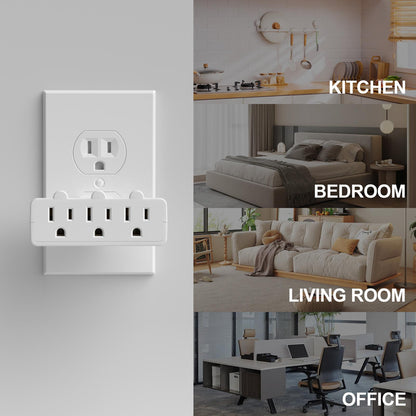 3 Outlet Swivel Wall Adapter