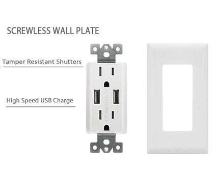 Wall Charger with USB 2Pack