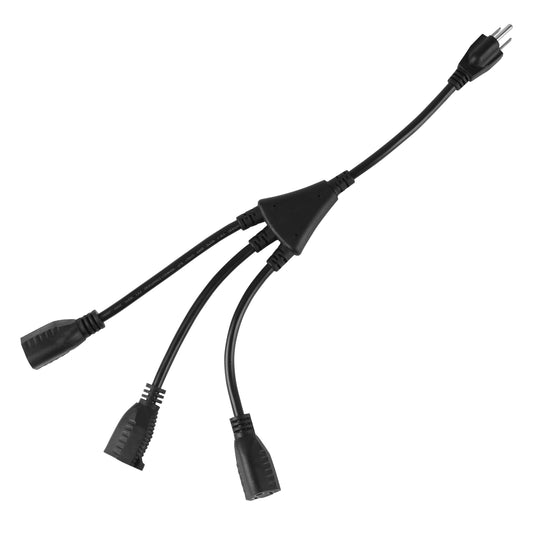 1 to 3 Power Cord Splitter Cable
