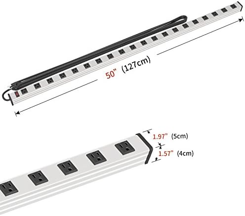 20 Outlet Metal Socket Power